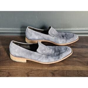 Size 9 Donald J Pliner Blue Suede Dress Shoes Gregg Slip On